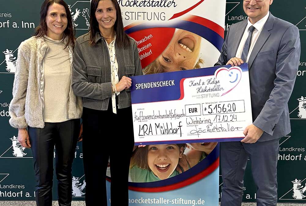 Spendenscheck Übergabe · Mühldorf