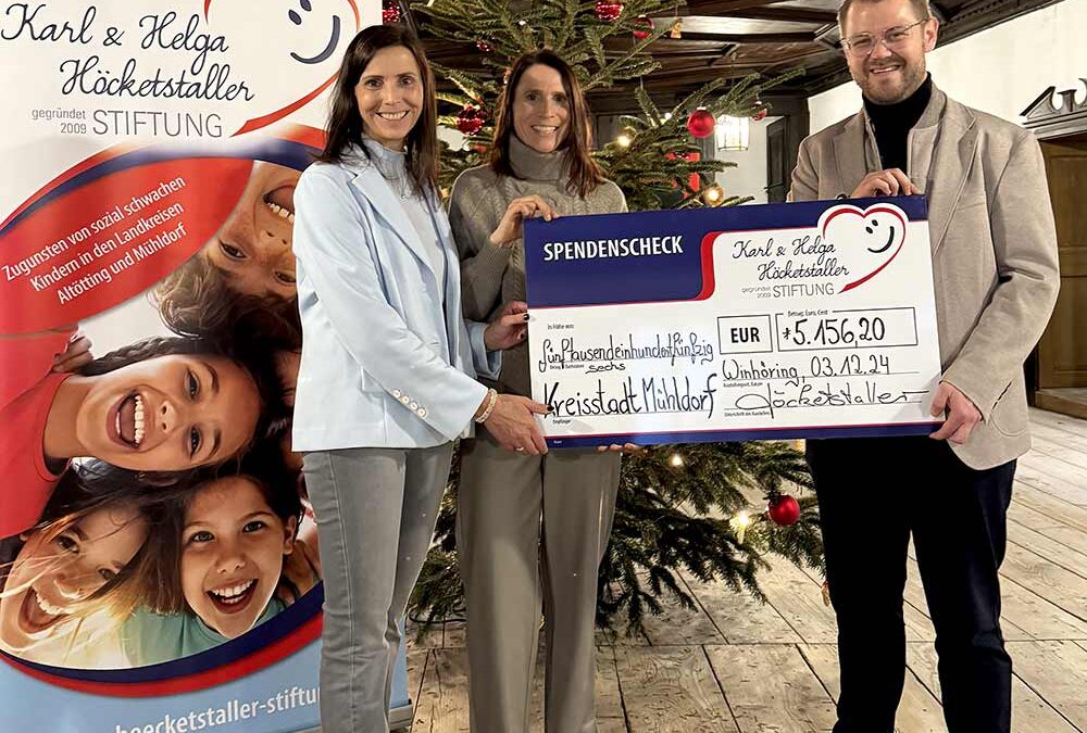 Spendenscheck Übergabe · Mühldorf