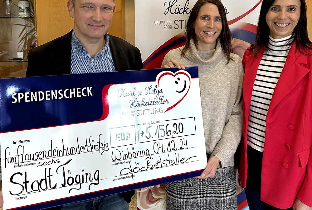 Spendenscheck Übergabe · Töging